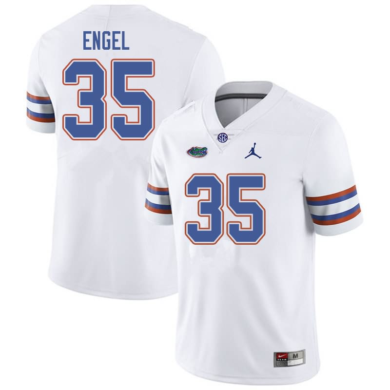 NCAA Florida Gators Kyle Engel Men's #35 Jordan Brand White Stitched Authentic College Football Jersey CMM5164FN